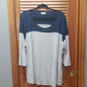 Maurices Plus 3/4 Sleeve Shirt